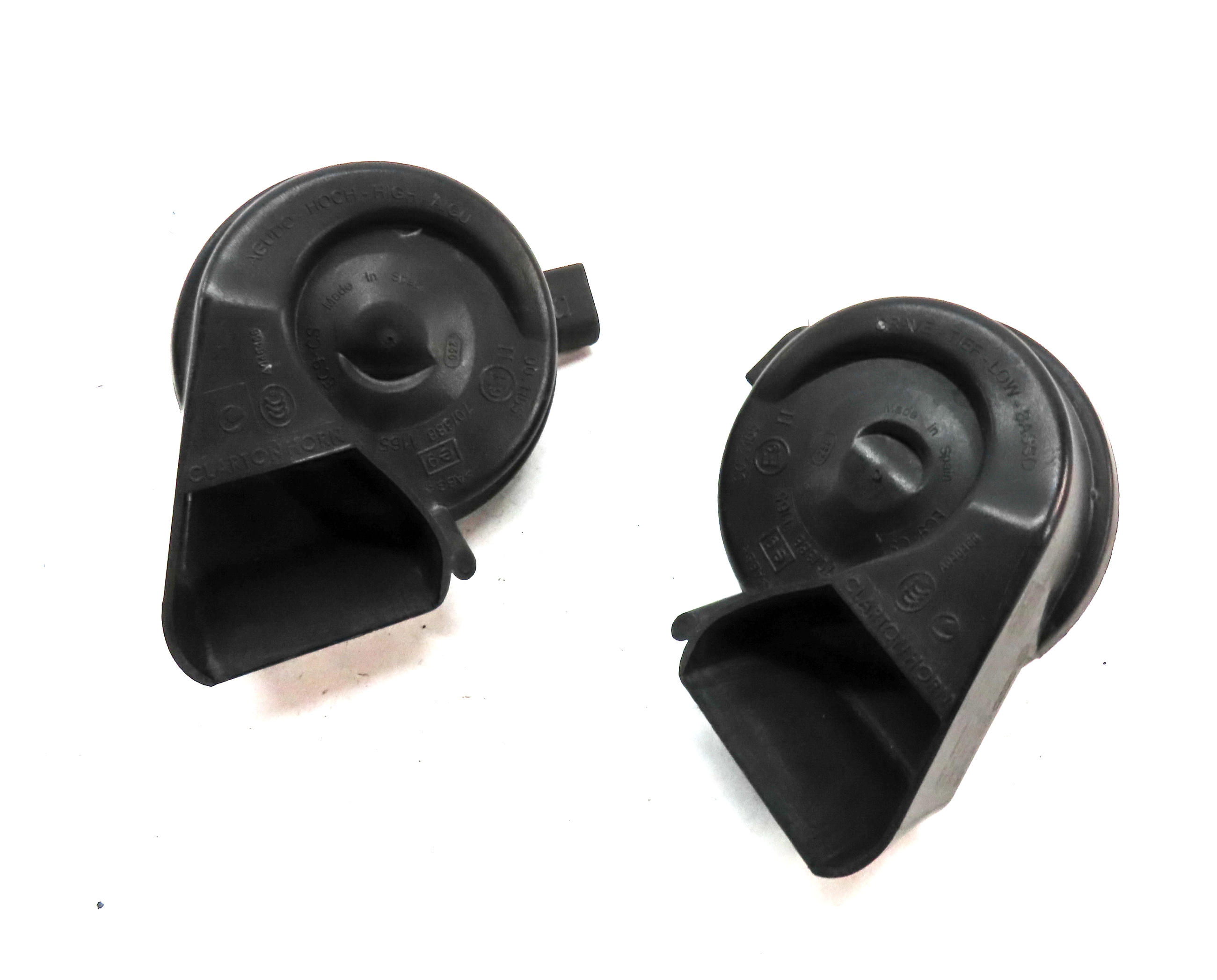 2008-2017 AUDI A4 A5 S4 S5 Q5 (B8 8K 8R 8T) HIGH & LOW TONE SAFETY HORN SET — exact item pictured
